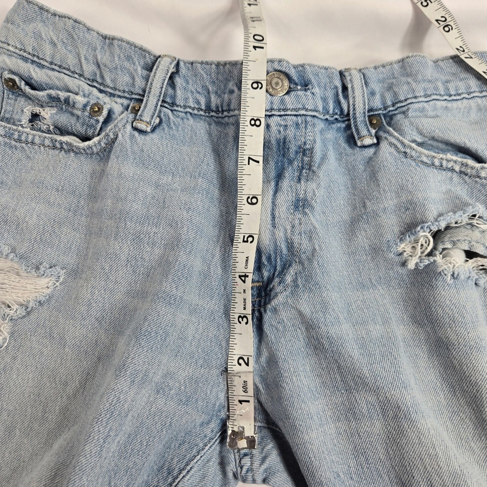 Abercrombie & Fitch Langdon Skinny Jeans Ripped Distressed Lt Wash‎ 30x32 Thrash - Picture 10 of 15